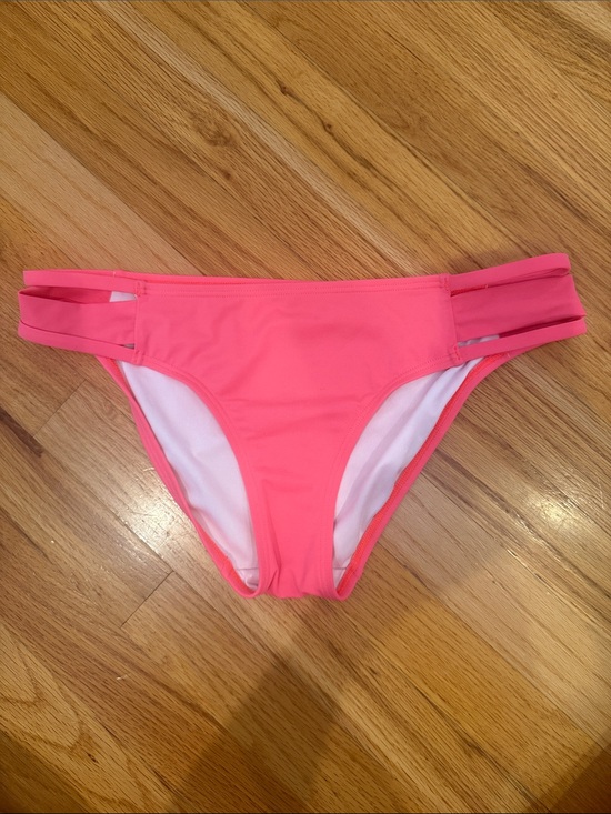 PINK Victoria's Secret Other - PINK Victoria's Secret Neon Coral Strappy Bikini Bottom